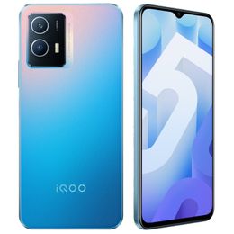 Original Vivo IQOO U5 5G Mobile Phone 6GB RAM 128GB ROM Octa Core Snapdragon 695 Android 6.58" 120Hz LCD Screen 50MP OTG 5000mAh Fingerprint ID Face Wake Smart Cellphone