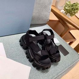 2021 designer luxury women's sandals black and white Velcro multi function fashion leisure sports shoes size 35-40 with box