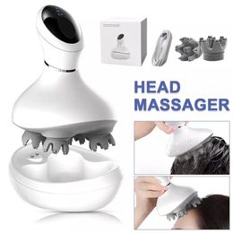 Waterproof Electric Head Massager Scalp Massage Promote Hair Growth Health Care Body Shoulder Neck Deep Tissue Kneading Vibrating