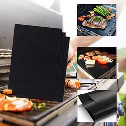 BBQ Accessories Grill Mat Durable Non-Stick Barbecue Mats Cooking Sheets Microwave Oven Outdoor Roast Tool For Party