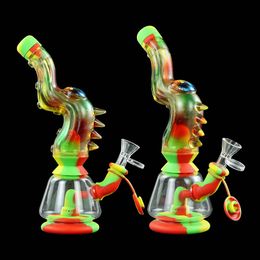 resin tentacles water glass hookah silicone hose joint Smoking Accessories oil rig bong pipe