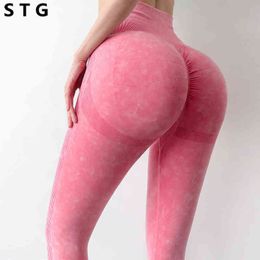 Seamless Yoga Pants Women High Waisted Sports Leggings Fitness Gym Workout Clothing Outdoor Pants Tummy Control Sport Legging H1221