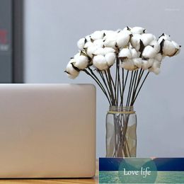 Decorative Flowers & Wreaths 30 Pcs White Natural Cotton Boll Balls Wire Stem 12 Inch Length For Wreaths, Decor, Off Stick Branches Wired L Factory price expert design o