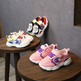 Bébé Fille Garçon Semelle Souple Cartoon Anti-dérapant chaussures bébé chaussures Ours Imprimé