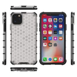 Armor Cases Honeycomb Cover Hard PC Back TPU With Airbags Shockproof for iPhone13 12 promax 11 X 8 SamsungGalaxyS22 S21 Ultra plus S20 note20 A12 A11 A20 M30 XIAOMI VIVO