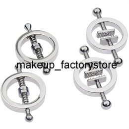 Massage 1 Pair Metal Nipple Clamps Breast Clips Nipple Stimulator Erotic Toys Sex Slave Restraints Adult Games Sex Toys For Women Couple