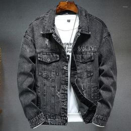 Men's Jackets 2021 Autumn And Winter Jacket Denim Outdoor Casual Embroidery Printing Tide Brand Fashion