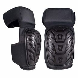 Knee Pads For Work Adjustable Gel Cushion Flooring Gardening Construction Duty Heavy Long Silicone Elbow &