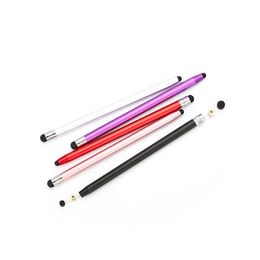 Colours Round Dual Tips Capacitive Stylus Touch Screen Drawing Pen For iPad Smart Phone Tablet PC Computer