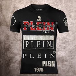 PLEIN BEAR T SHIRT Mens Designer Tshirts Rhinestone Skull Men T-shirts Classical High Quality Hip Hop Streetwear Tshirt Casual Top Tees PB 16022