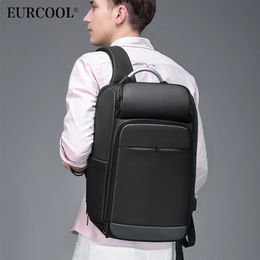 EURCOOL Men 15.6" Laptop Backpack Water Repellent Multifunction Male Mochila Business Travel Backpacks