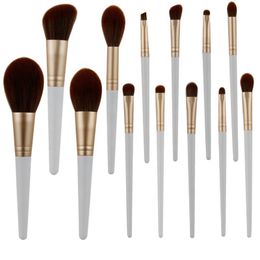 makeup brushes 13pcs white handle high quality makeup cosmetic