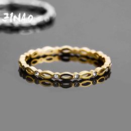 JINAO 2021 May HIP HOP High Quality Personality Iced Out Prong Setting 3A+CZ Stones Alloy Ring Women Jewelry For Gift