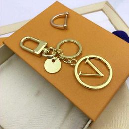 2021 Keychain Designer Keychains Women Mens Charm New S Designers Key Chain Letters Unisex with Box D217137F