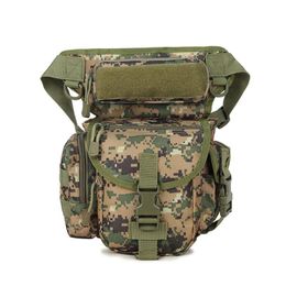 Outdoor Bags Tactical Sport Bag Drop Leg Army Fanny Camping Hiking Trekking Military Shoulder Saddle Nylon Multi-function Pack