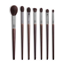 OVW All Goat Hair 7/8/9 PCS Makeup Brush Set Professional Cosmetic conjunto pinceis de maquiagem for Eye Shadow Face Contour 210331