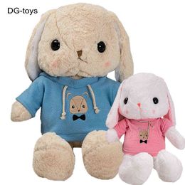 1pcs Big hanging Ears Bunny plush Toy Giant Size Stuffed Rabbits Doll toys hug Toys for Children Xmas Birthday Gift for girl kid Y211119