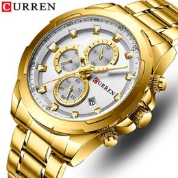 CURREN Watch Men Top Brand Sport Luxury Quartz Mens Watches Waterproof Chronograph Male Wristwatch Date Clock Relogio Masculino 210517