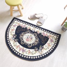 Cushion/Decorative Pillow Semi-Circle Entrance Doormat Hallway Floor Mat Anti-Slip Kitchen Rugs Bathroom Area 45*70/ Decor Carpets Door Feet