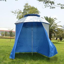 Outdoor Hats Anti-UV 4.8x1.5M Fishing Umbrella Shading Cloth Rainproof Wall Tent Beach Shelters Protect Apron Camping Equipment