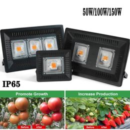 COB Plant Growth Light 50W 100W 150W Planting Lamp Waterproof Full Spectrum Plants Flower Grow Tent Lamps LED Seed Growths Lights