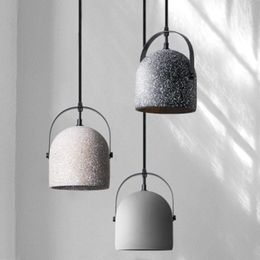 Pendant Lamps Nordic Led Lights Modern Cement Hanging Lamp For Home Dining Room Kitchen Loft Decor Vintage Industrial Light Fixtures