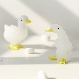 Novelty Items Creative Cute-Style Goose Glass Ornaments Small Hand-Made Living Room Desktop Plant Ornament Individual JJF11193