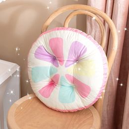 Cushion/Decorative Pillow Round Printed Cotton Chair Cushion Backrest Throw Bedroom Floor Seat Mat Back Cushions Meditation Tatami Mats