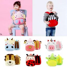 Kids Cartoon Plush Backpack Animal Bees Monkey Cat Lion Sheep Plush Shoulder Bag Children School Bag Baby Cartoon Backpack RRB13929