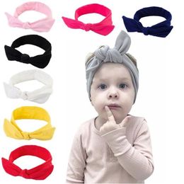 Hair Clips & Barrettes One Size Born Bow Headwrap Baby Girl Headband Nylon Knot Band Infant Elastic Turban Kids Accessories
