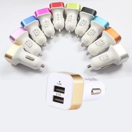 Car Charger Travel Cell Phone Chargers 2 Ports USB Adapter for Android Smart cellPhone