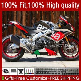 Injection mold Body For Aprilia RSV4 Red black RSV1000R RSV 1000 RSV-1000 R 16-19 Bodywork 40No.8 RSV1000 R RR 16 17 18 19 RSV1000RR 2016 2017 2018 2019 OEM Fairing