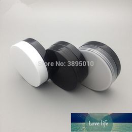 30g Travel Empty Black Pet Skin Care Cream Jar With Plastic Lids with Insert 1oz Cosmetic Container F1058 Factory price expert design Quality Latest Style Original