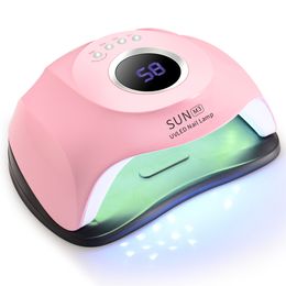 90/72/36W UV Lamp Manicure With Sensor 90s/60s/30s/10s Timer LED Display For All Gels Efficient Nail Dryer