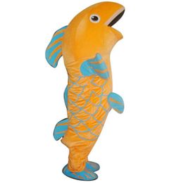 Mascot Costumes Fish Carp Mascot Costume Suit Advertising openning welcome Carnival Halloween Xmas Easter Adults size