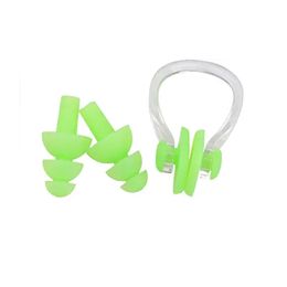 Swimming nose clip earplugs home set soft silicone waterproof 6 colors GF129