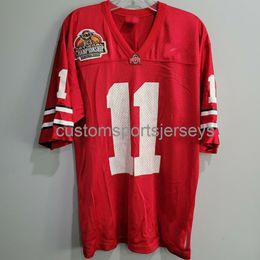 Stitched Rare NCAA Ohio State Buckeyes 2007 BCS National Championship Jersey Custom any name number