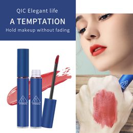 Makeup QIC Liquid Lipsticks 3 colors Waterproof Matte Velvet Lip Gloss Long Lasting Lip Balm