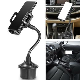 Universal Car Cup Mount Phone Holder For 11 Pro Max Samsung A71 Long Arm Clamp with Anti slip Grip In Retail Package