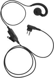 Artisan power p-4601 monitor translucent acoustic tube headset with 2-wire PTT and 2-pin connector for Motorola radio.