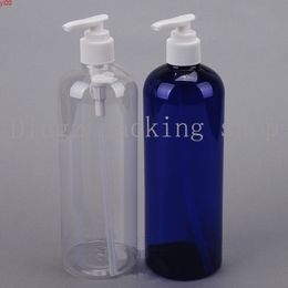 17OZ PET Detergent Plastic Cosmetic Lotion Bottle 500ml Dispenser Pump Empty Refillable Liquid Oil Body Bottlesgood qty