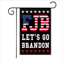 2024 Let's Go Brandon Garden Flags 45*30cm/18*12inch Double Sided Polyester Flag FJB Biden Outdoor Hanging Banner Decoration HY0227