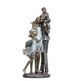 -Holiday Family Sculpture Hecho a mano Resina Padres Estatua de la hija Discurso Cumpleaños Son Adorno Craft Room Decor Anniversary 220211