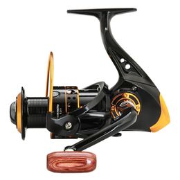 High Quality Fishing Coil Wooden Handshake 13BB Spinning Reel Professional Metal Left/Right Hand Wheel Baitcasting Reels