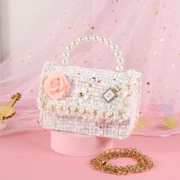 Geldbörse, koreanische Kinder-Geldbörsen und Handtaschen, Mini-Umhängetasche, niedliche Mädchen-Perlen-Handtaschen, Tote, kleines Mädchen, kleines Münzfach, Party-Geschenk