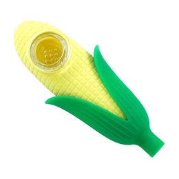 Corn smoking pipes hand pipe oil burner heat resistant spoon use for dry herb