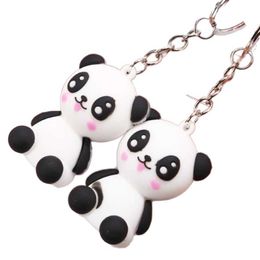 Creatieve Leuke Cartoon Sleutelhanger Metalen Sieraden Dier Panda Sleutelhanger Meisjes Tas Ornamenten Accessoires Gift