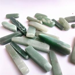 Decorative Objects & Figurines Natural Red Green Aventurine Stone Strip Lapis Lazuli Real Stick For Jewellery Making DIY Graduated Pendant