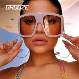 gaooze oversized square sunglasses ladies fashionable antiglare glasses uv400 big frame womens sunglasses oculos lxd494