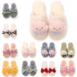 fur slippers for ladies UK - Hotsale Winter Fur Slippers for Women Red Pink matcha Yellow White Snow Slides Indoor House Outdoor Girls Ladies Furry Slipper Soft Comfortable Shoes 36-41